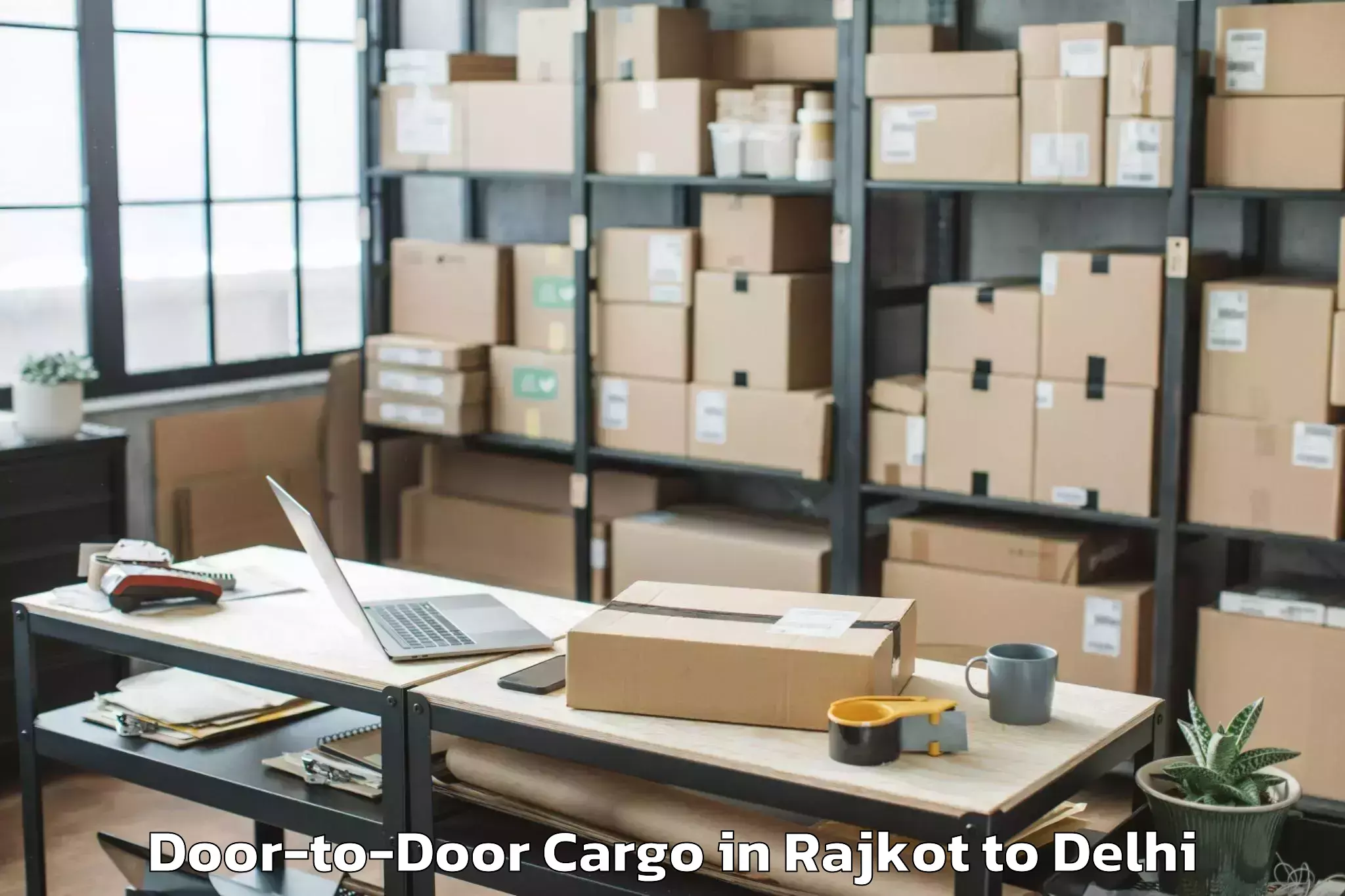 Book Rajkot to Ramesh Nagar Door To Door Cargo